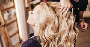 Woman hair styled